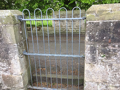 Galvanished School Gate
