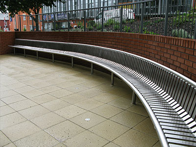 Stainless Steel Curved Seat